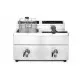 Friteuse induction avec robinet de sortie - 2 x 8 l (N215029)