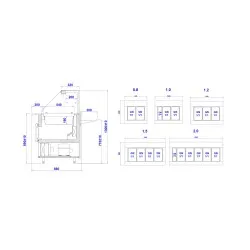 Bar à salade GASTROLINE PREMIUM 840mm