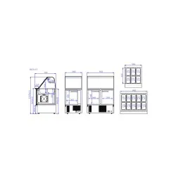 Bar à salade IBIZA 560 mm