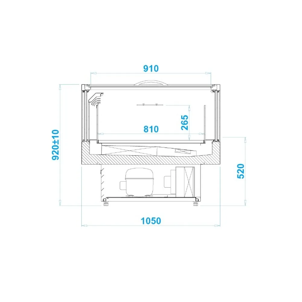 Ice-cream showcase ICECRAFT 2000 mm (ICC140)
