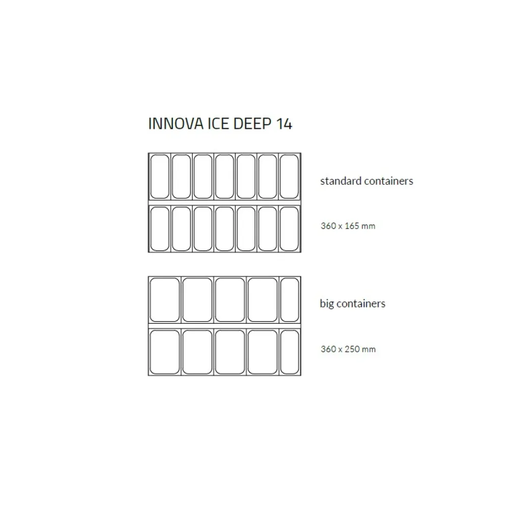 Vitrine à glace INNOVA DEEP ICE 1400 mm (INN-ICE140.14)