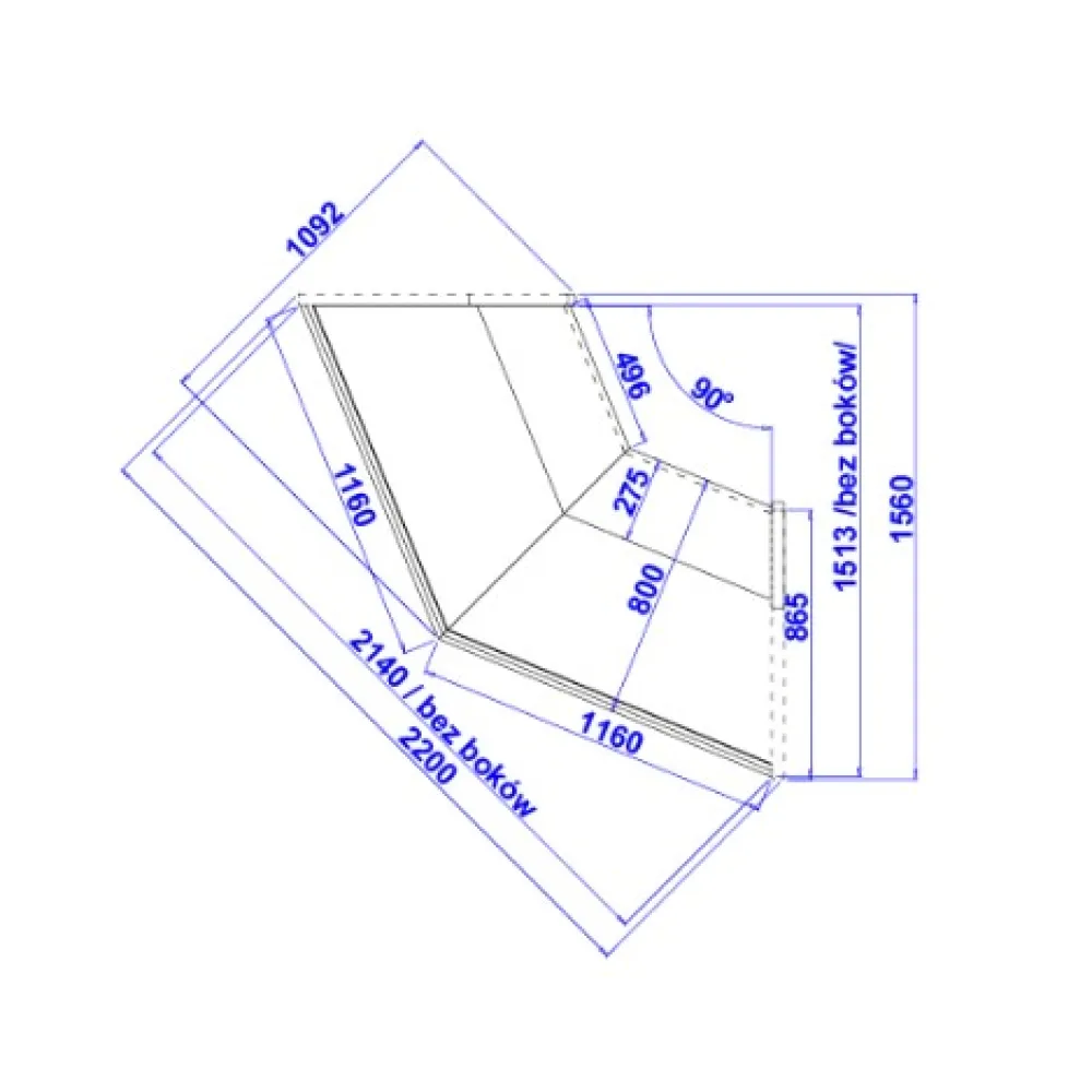 Neutral showcase - corner JAMAJKA NZ90N (JANZ90N)