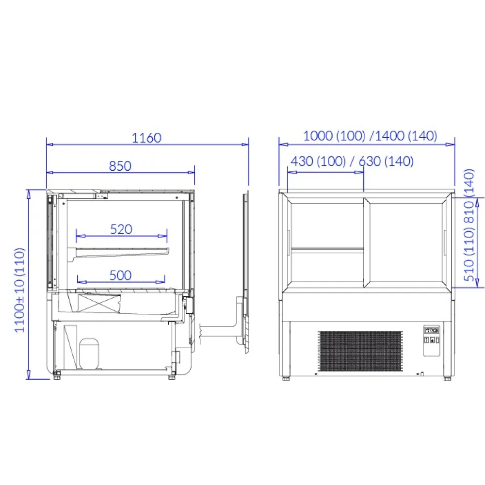 Confectionery showcase INNOVA 70.110 (INN70.110)