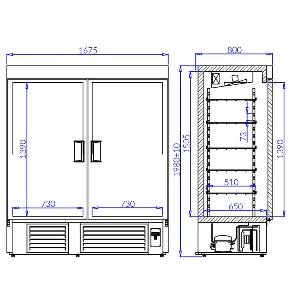 Freezer OLA P-M (OL100.P/M)