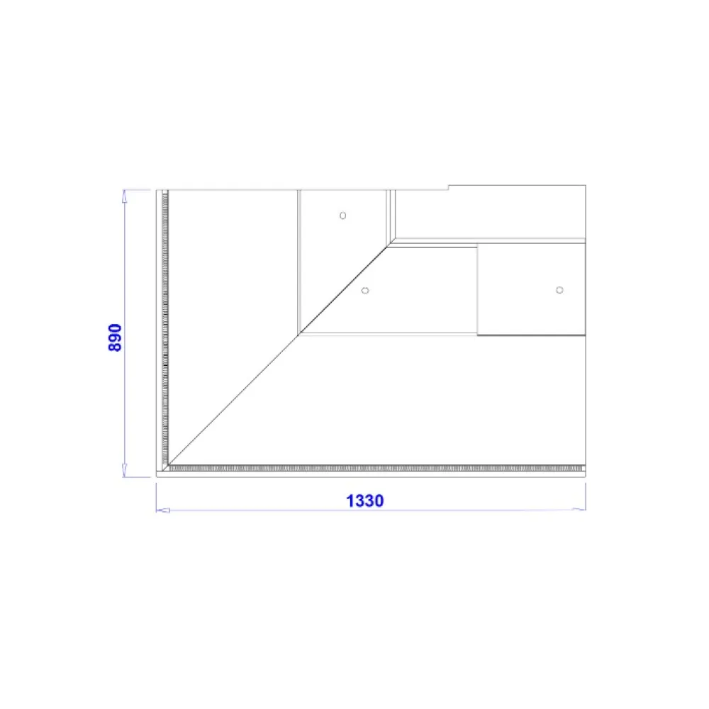 Confectionery showcase - corner PARIS NZ90 REMOTE (PRS195-c)