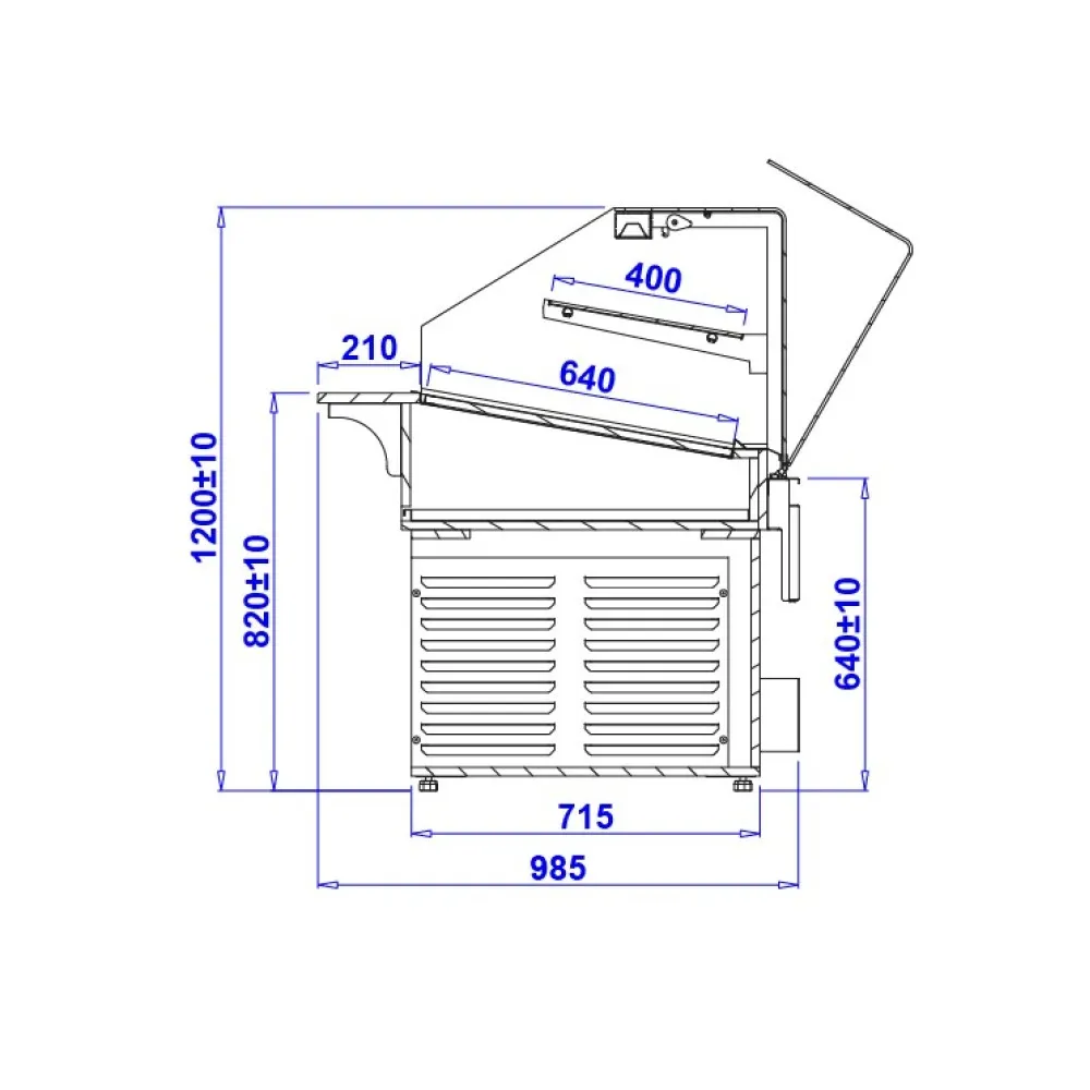 Neutral confectionery showcase PASTELLA BAKE 0.9N (PST90NB)