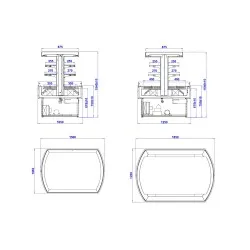 Vitrine - îlot FRESH ISLAND 1500 mm