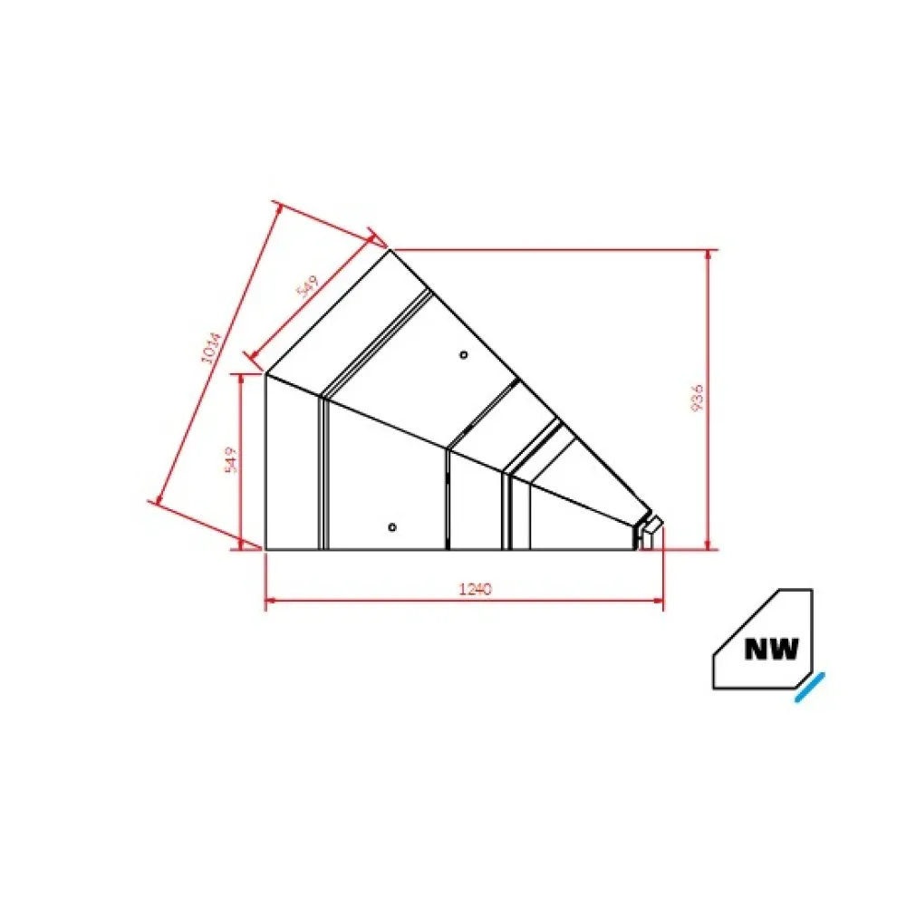 Inside corner PROXIMA NW45 REMOTE (PRXNW45)