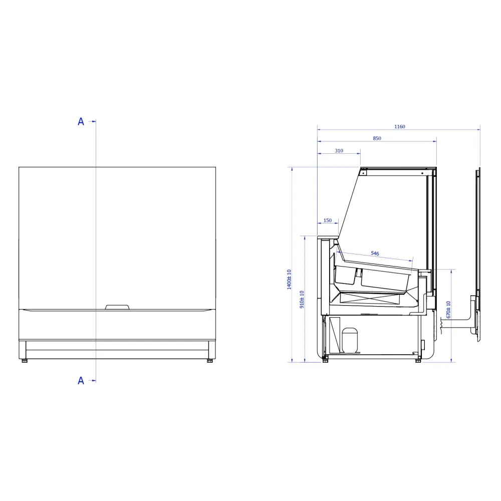 Vitrine à glace INNOVA ICE 1400 mm (IIN-ICE140)