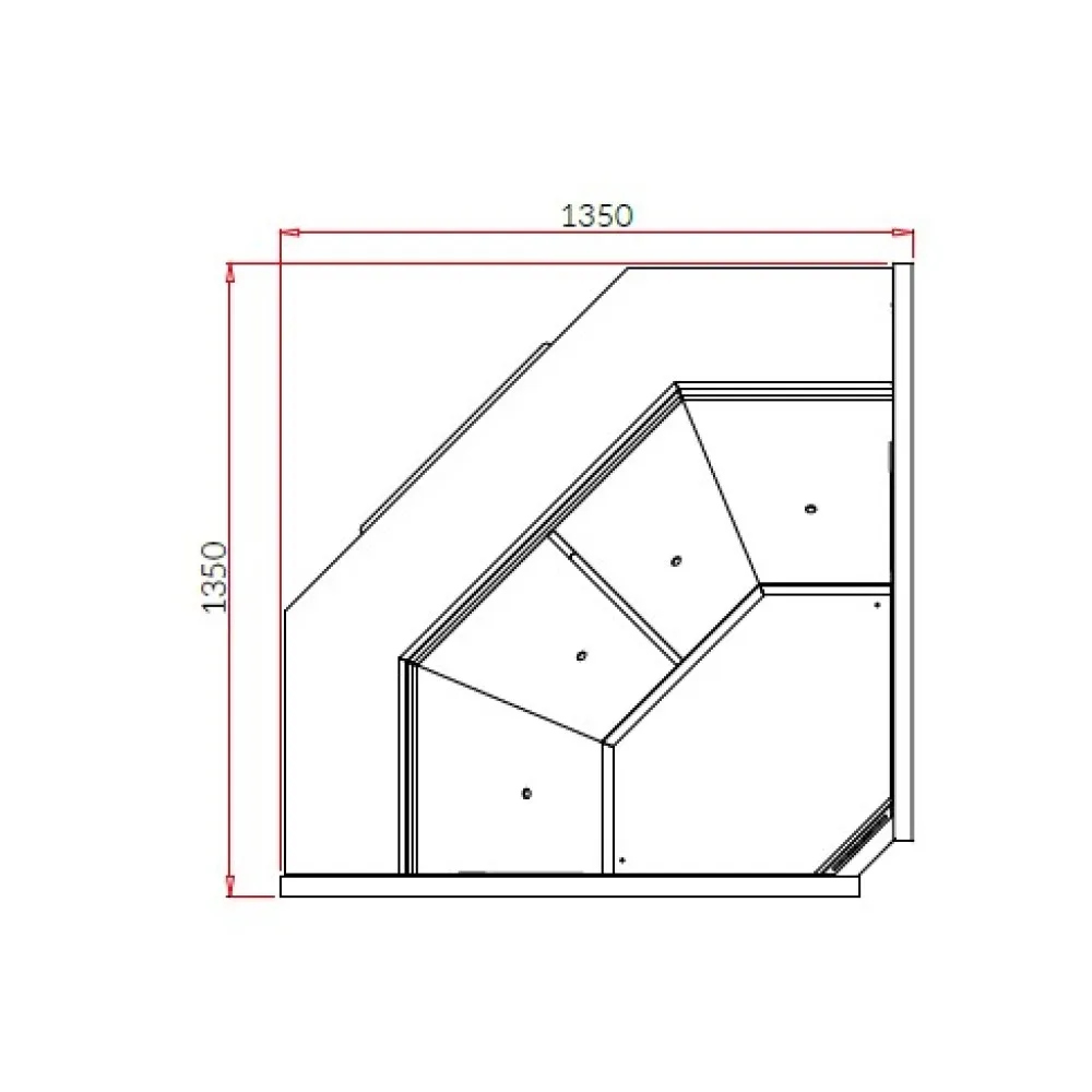Cold showcase SAMOS DEEP NW90 REMOTE (SA290WG-NW90-c)