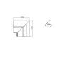 Inner corner SUMBA NW90 REMOTE (SU104-c)