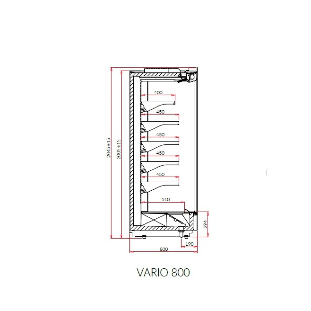 Showcase VARIO 2.50 80L REMOTE (VR160.800L)