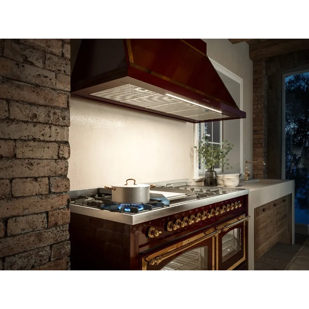 Cuisinière avec four Nostalgie 150 cm P15FSNE3 7 ​​feux avec double surface de cuisson et 1 zone de cuisson étendue