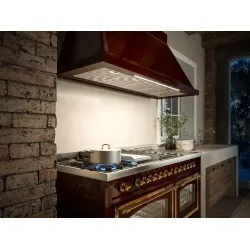 Cuisinière avec four Nostalgie 150 cm P15FNE3 9 brûleurs avec plaque de cuisson