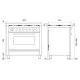 Cuisinière avec four Professional Plus 90 cm PI096WE3 induction
