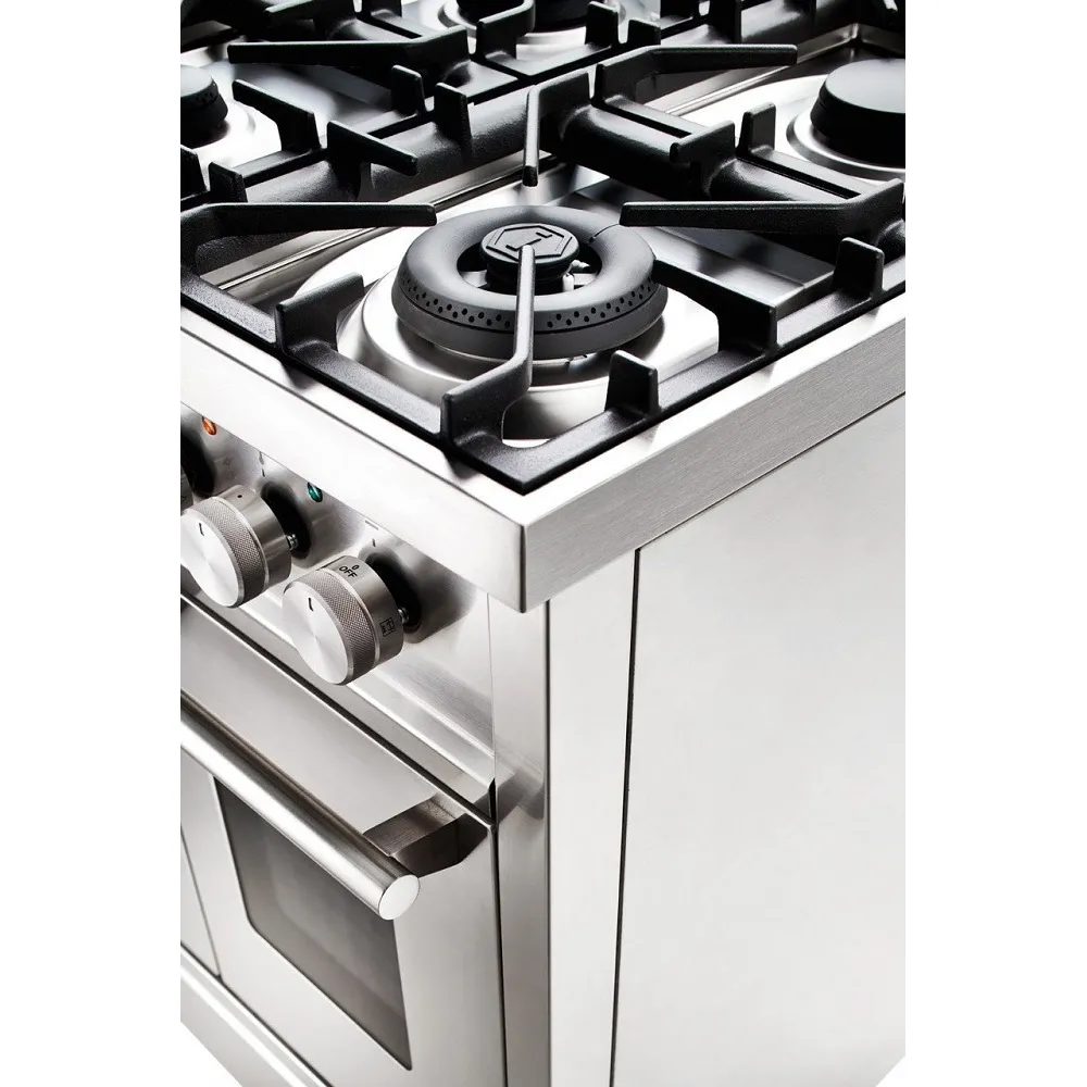 Cuisinière avec four Professional Plus 120 cm P12FWE3 8 feux avec double surface de cuisson