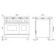 Cuisinière avec four Professional Plus 100 cm PD10IWE3 4 feux + 2 induction