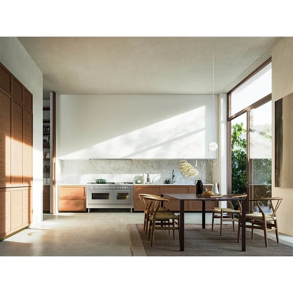 Four ou four Professional Plus 150 cm P15FSWE3 7 feux et conversion four allongée