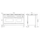 Four ou four Professional Plus 150 cm P15FSWE3 7 feux et conversion four allongée