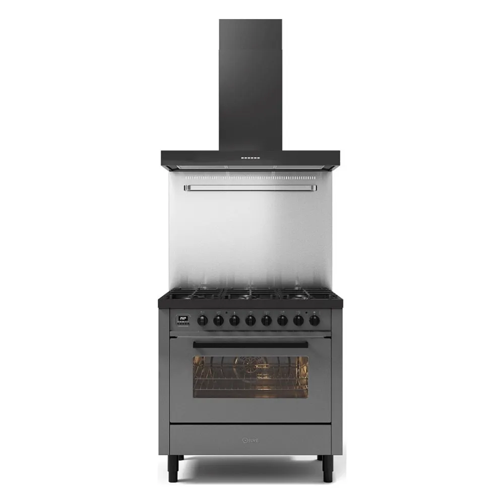 Cuisinière avec four Pro Line 90 cm L09-GRD/L09-MGD 6 feux