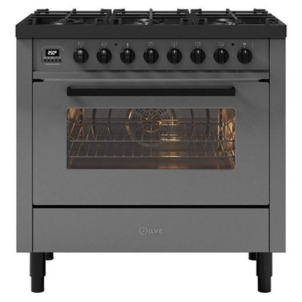 Cuisinière avec four Pro Line 90 cm L09-GRD/L09-MGD 6 feux