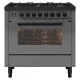 Cuisinière avec four Pro Line 90 cm L09-GRD/L09-MGD 6 feux