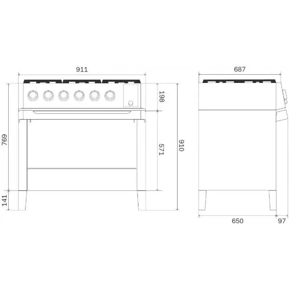 Range Cooker Panoramagic PM09 (PM096DS3)