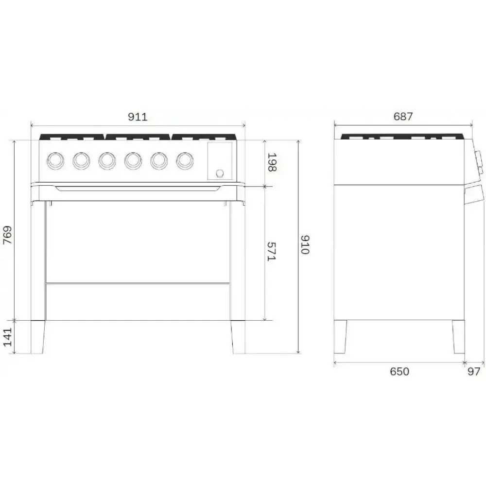 Induction Range Panoramagic PM09-MK (PMI09S3)