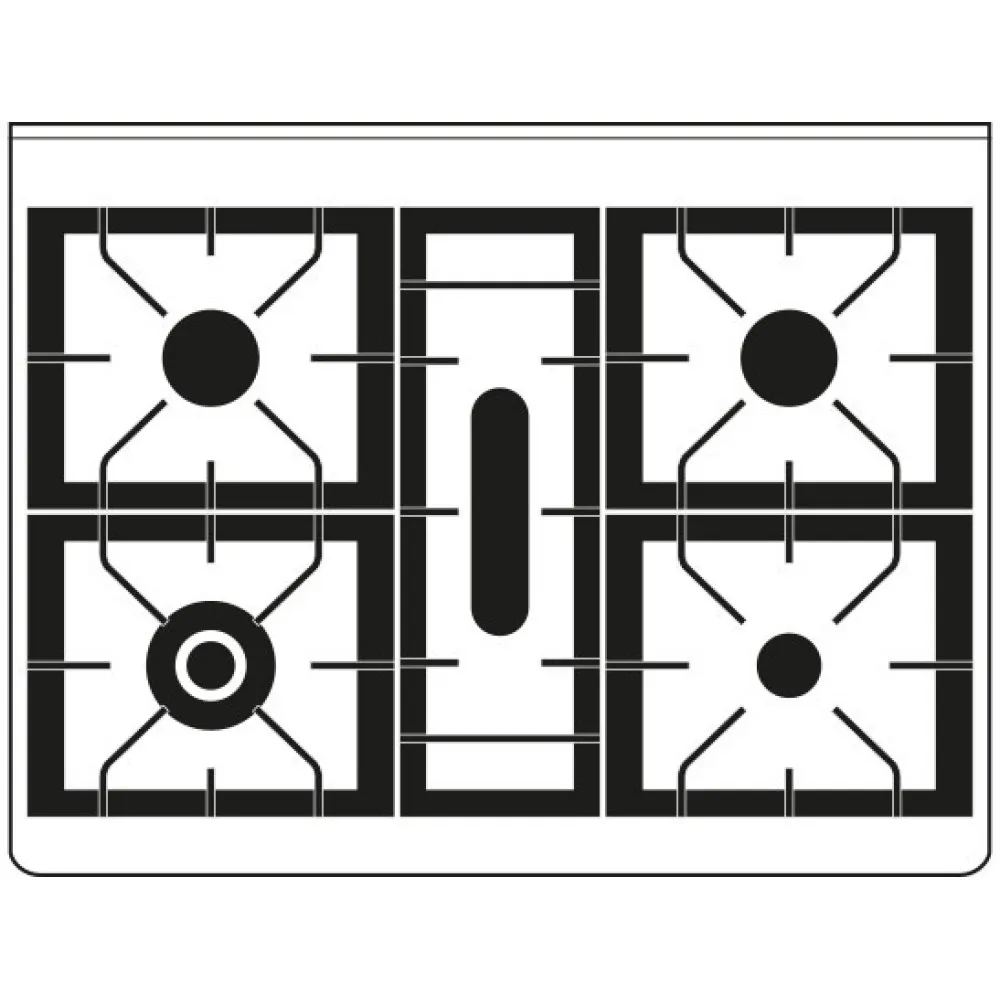 Range Cooker Majestic M09N with fish burner (M09PDNE3)