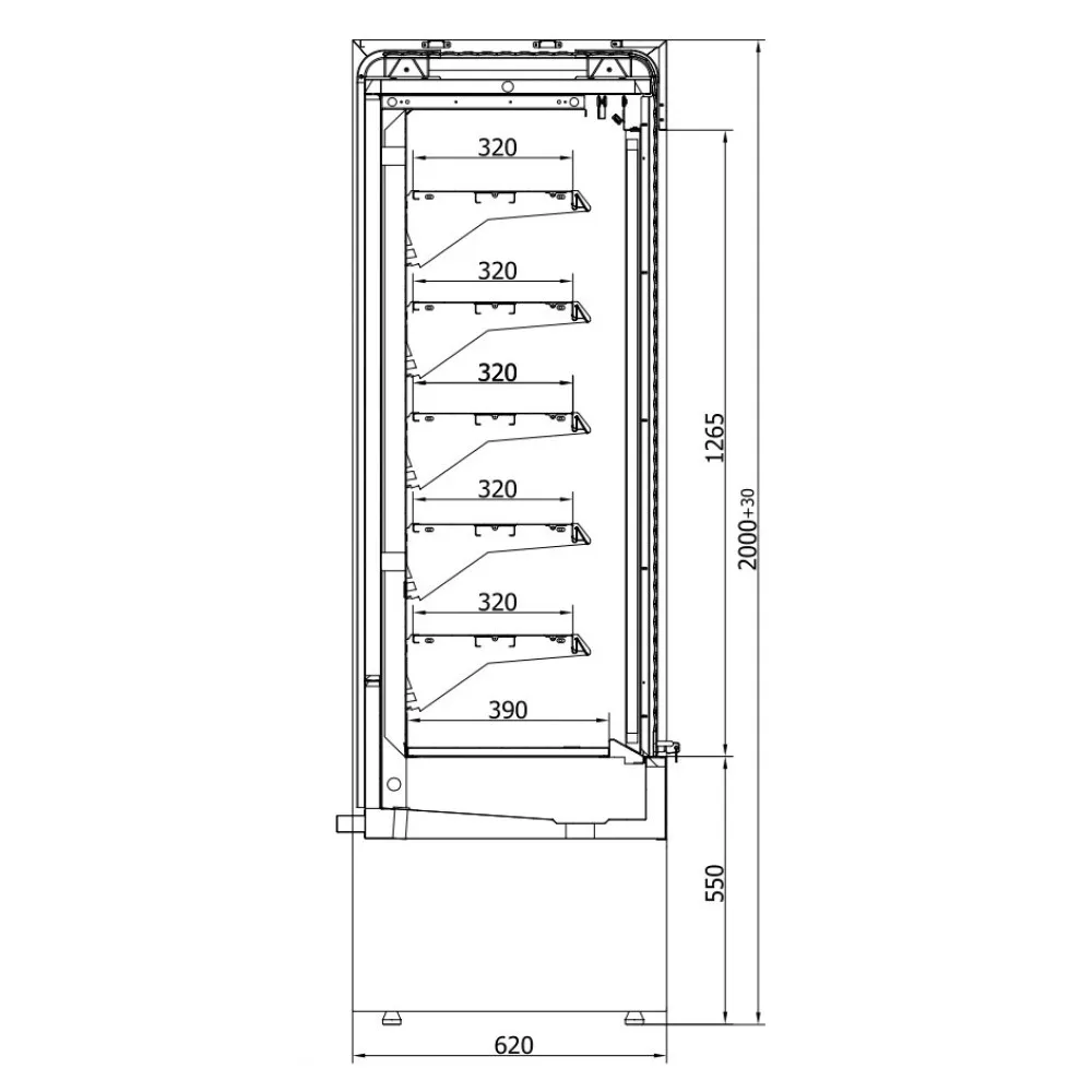 Vitrine Impulse MINI VARNA RA 90 (R-1-MVR-90/60/RA)