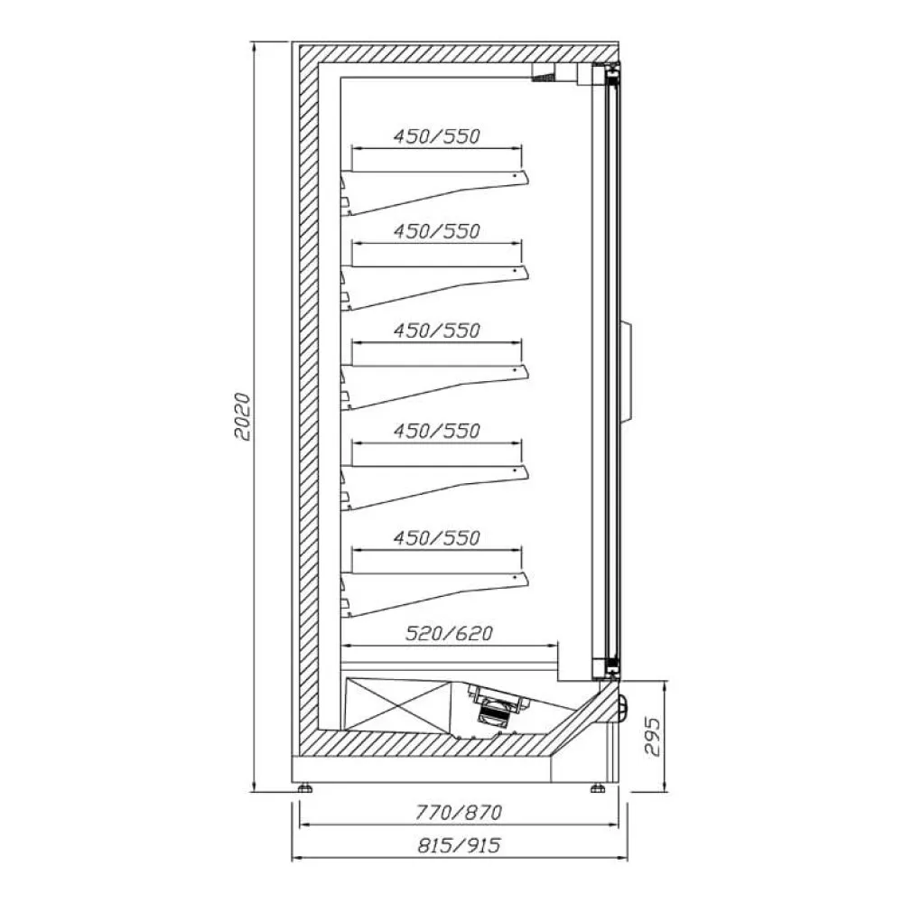 Freezer OSLO (SZ-1-OS-2D/80)