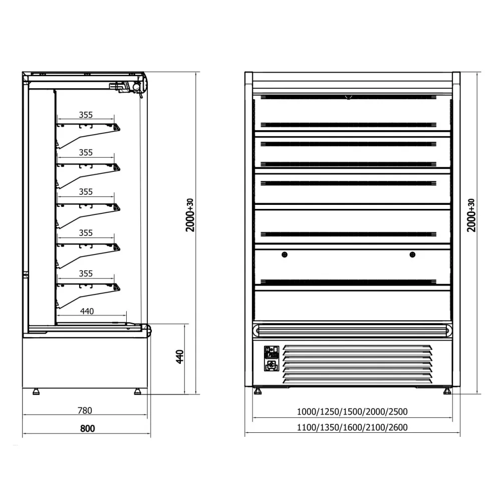 Vitrine RYGA 200/80 (R-1-RG-200/80)