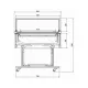 Boulangerie vitrine Velvet 1345 mm (C-1-VL-130CH)