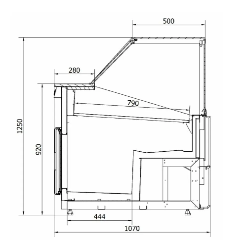 Showcase SEVILLA 3830mm (L1-SV-W-375-110)