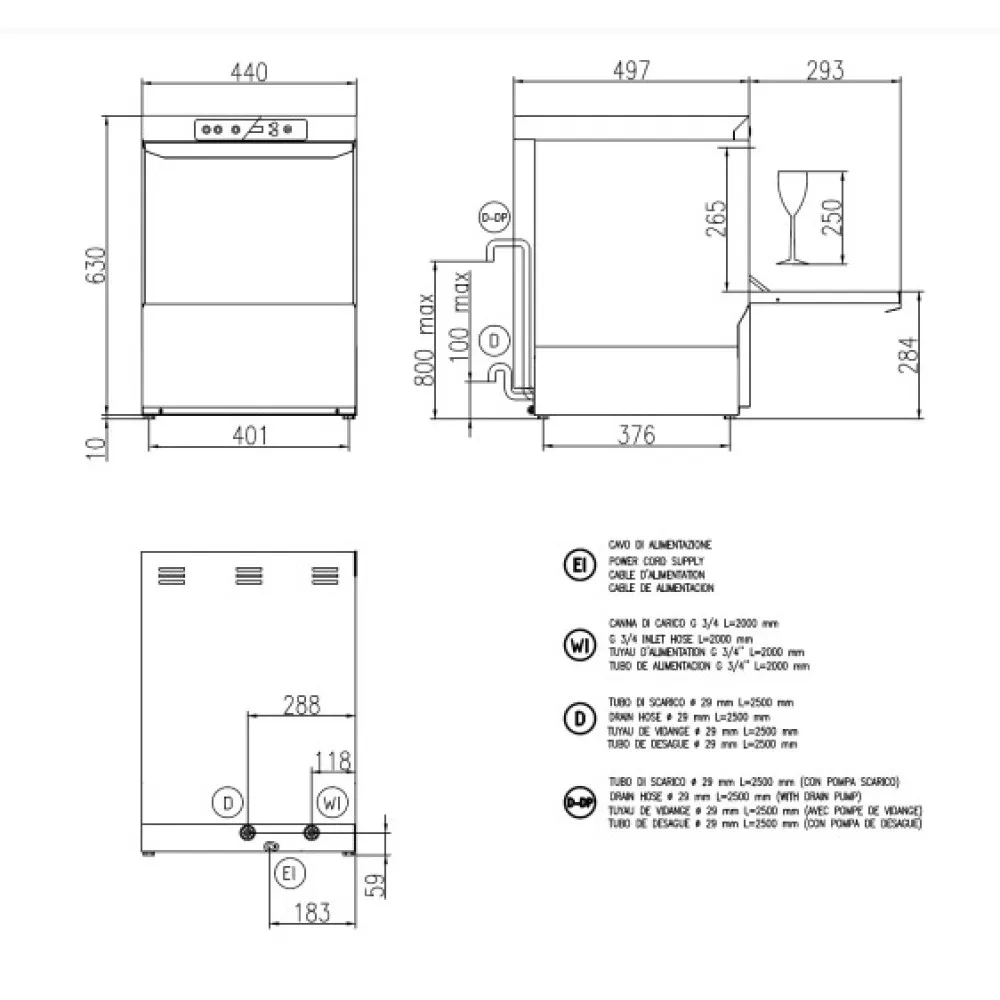 Lave-vaisselle pour verres FK 35 (FK35)