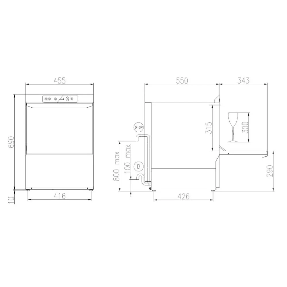 Lave-vaisselle pour verres FK 40 (FK40)