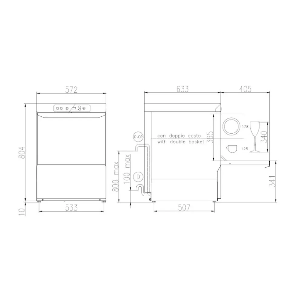 Lave-vaisselle, 500x500mm, FK 50 M (FK50M)