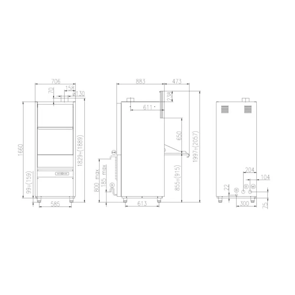 Lave-vaisselle, 565x690mm, UK 55/65 EASY PRS (UK55/65EASYPRS)
