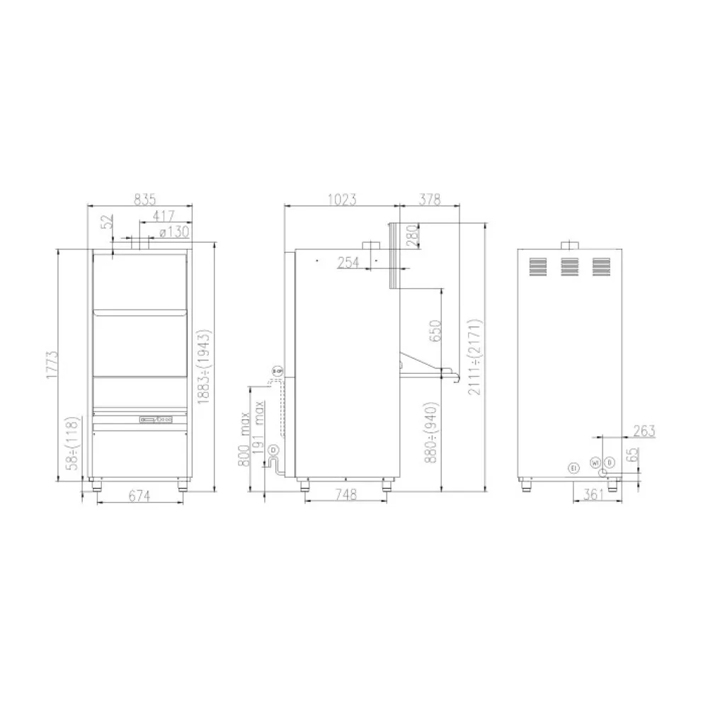Lave-vaisselle, 660x815mm, UK 65/65 E PRS (UK65/65EPRS)