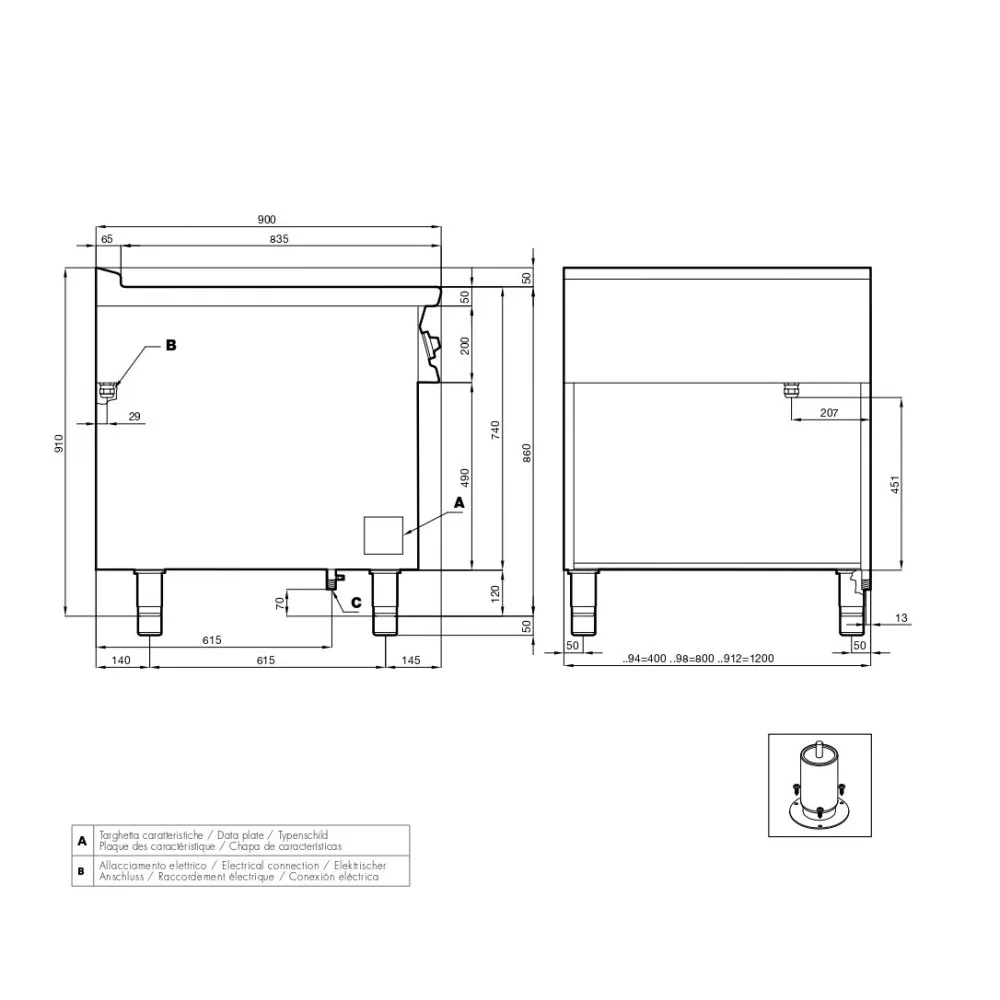 Plaque de cuisson à induction PCI-98ETX (09030833X)