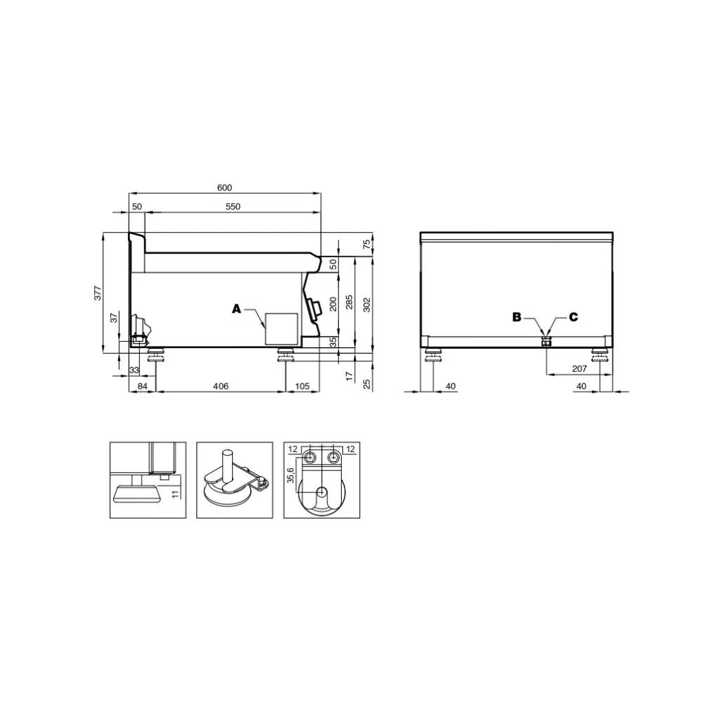 Plaque de cuisson à induction Wok PCIWT-64ETDX (16030439X)