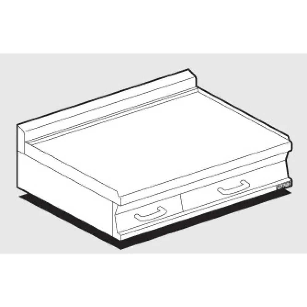 Plan de travail avec 2 tiroirs en inox PLT-610X (16011000X)