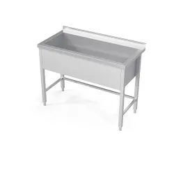 Table en acier inoxydable avec bac 900
