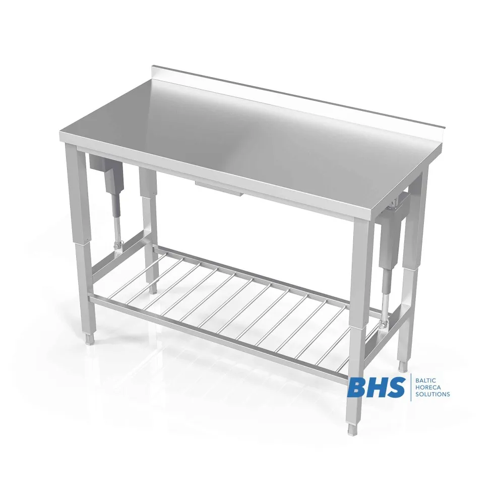Table avec surface réglable et grille en dessous 3100 (BHS-RSV-310/60/90)