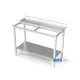 Table avec place pour planche à découper et étagère 2000 (MP1-WLX-200/60/90)