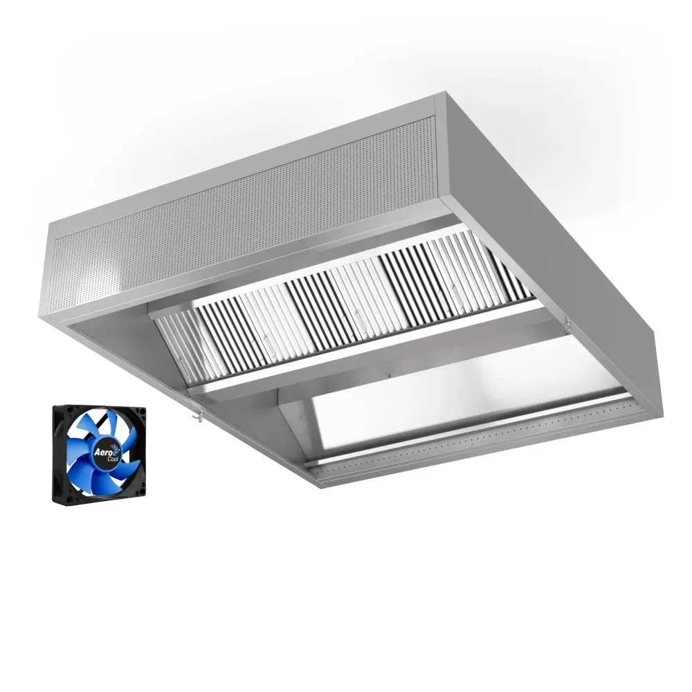 Hotte îlot avec jet d air et apport d air HFCD 2500 (HFCD-250-240-48)