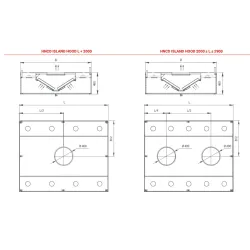 Hotte de ventilation centrale avec filtres HNCD 2400