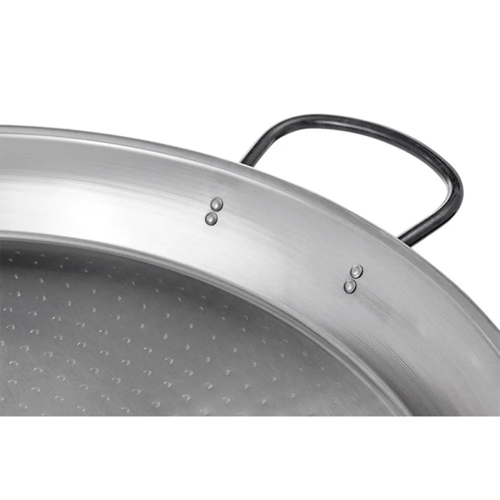 Paella pan from polished steel  80 cm (REF0180)