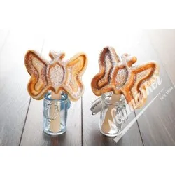 Butterfly on a stick baking plate