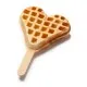 Heart on a stick baking plate (L32-40744)